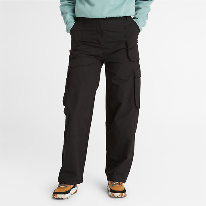 TIMBERLAND WOVEN UTILITY TROUSER FOR WOMEN IN BLACK