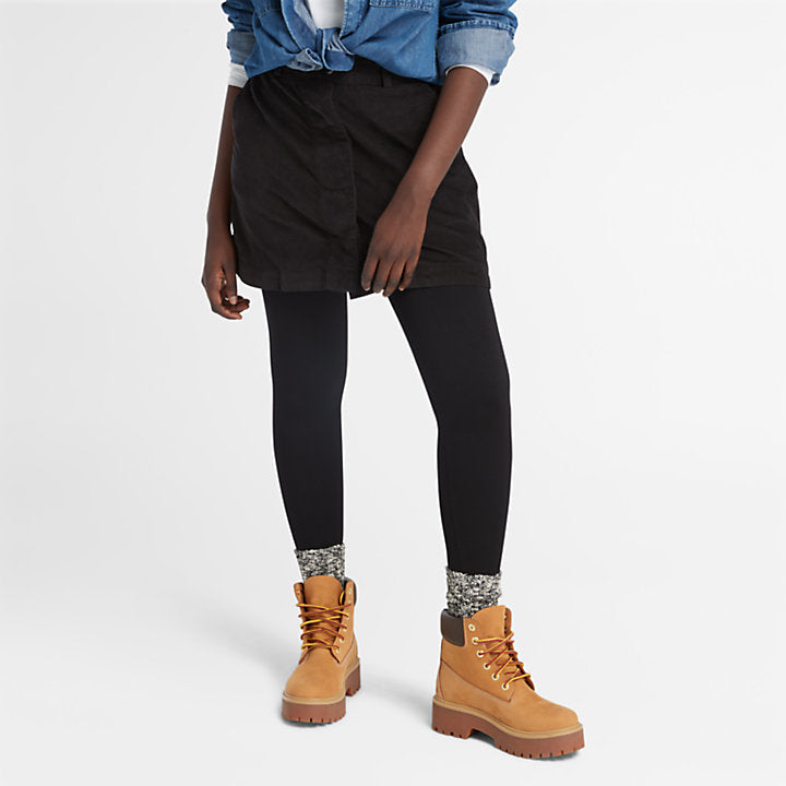 TIMBERLAND NEEDLE CORDUROY SKIRT FOR WOMEN IN BLACK