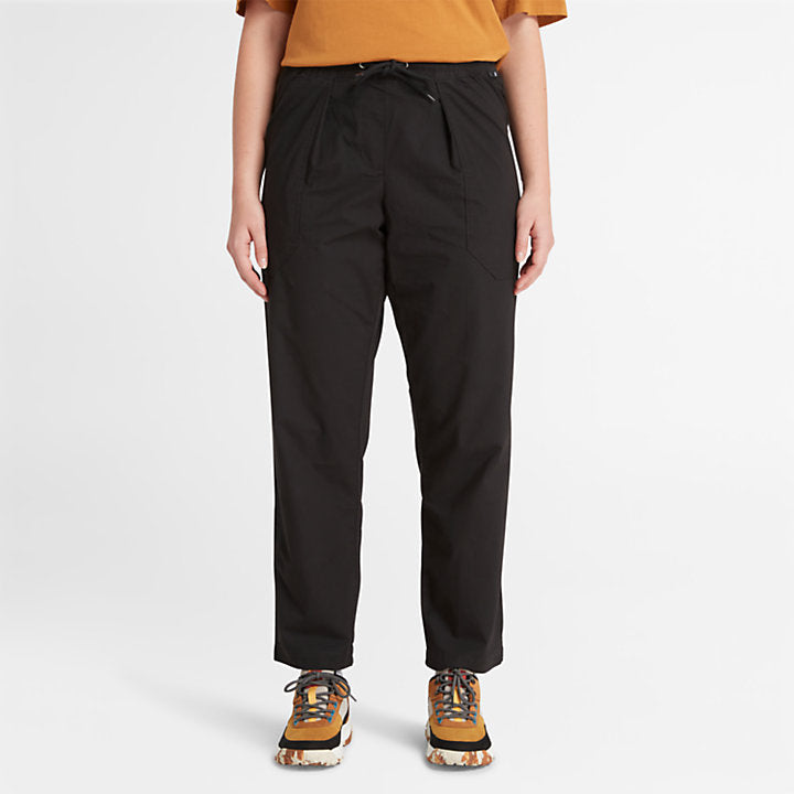 TIMBERLAND WOVEN JOGGERS FOR WOMEN IN BLACK