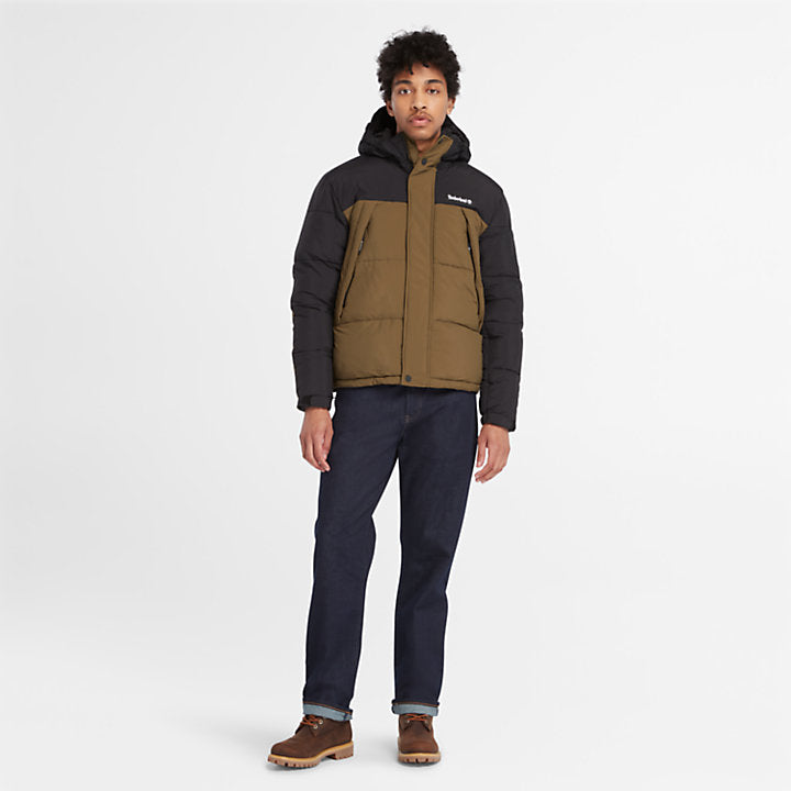 TIMBERLAND OUTDOOR ARCHIVE PUFFER JACKET FOR MEN IN GREEN