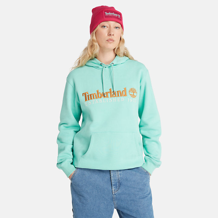 TIMBERLAND 50TH ANNIVERSARY HOODIE SWEATSHIRT FOR ALL GENDER IN TEAL