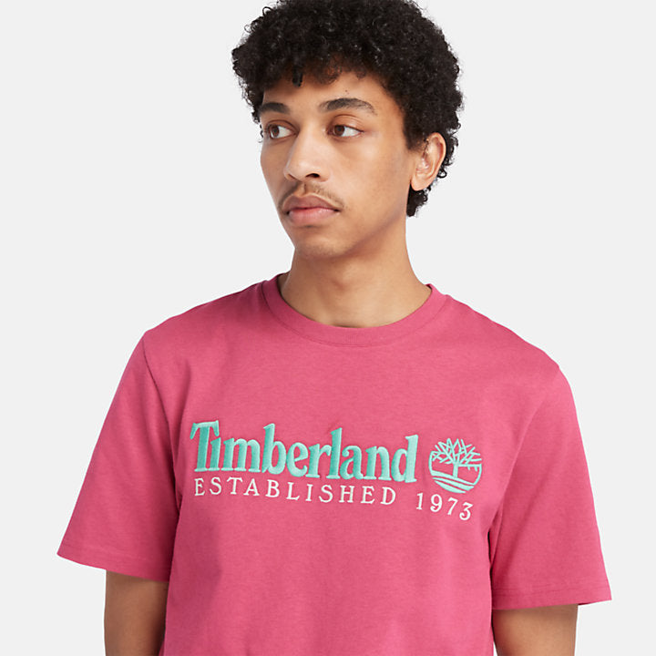 TIMBERLAND EST. 1973 CREW T-SHIRT FOR ALL GENDER IN PINK