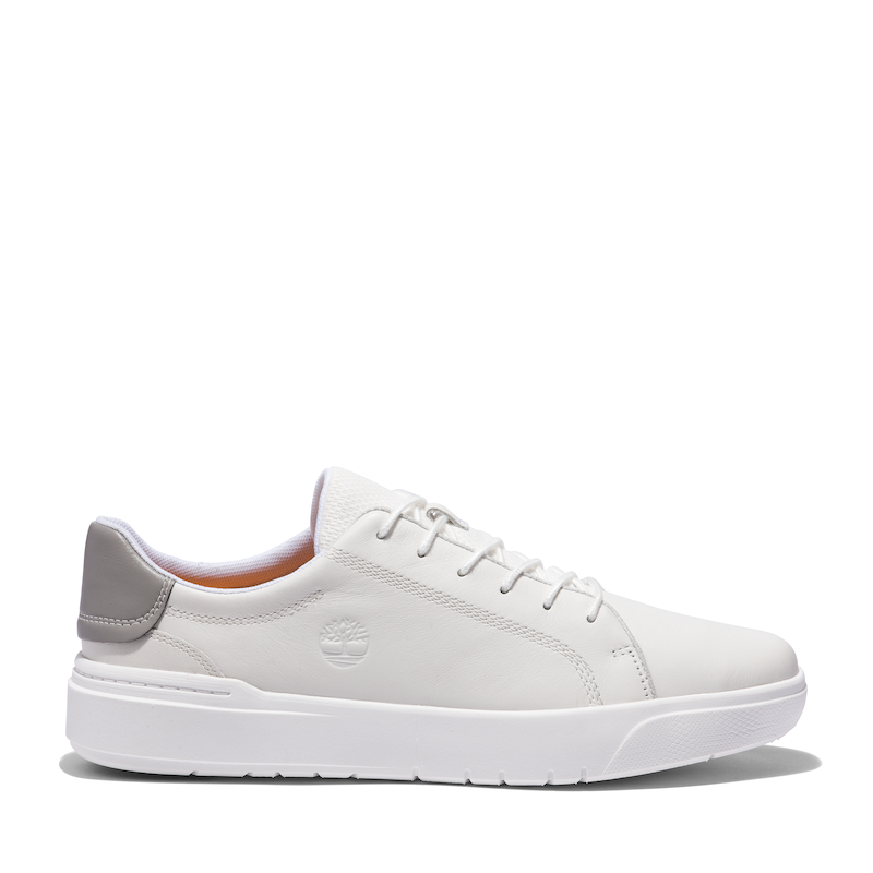 Timberland Seneca Bay Leather Sneaker For Men In White 